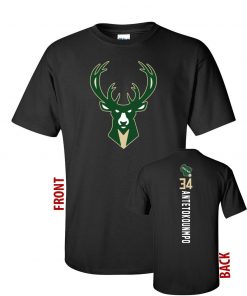 Milwaukee Bucks Giannis Antetokounmpo t shirt