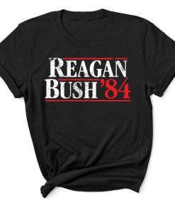 Reagan Bush 84 Ronald Reagan Bush Political POTUS vintage t shirt RF