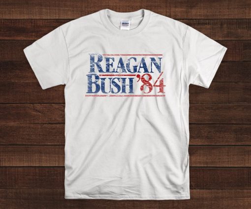 Reagan Bush 84 vintage 80s t shirt RF