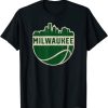 Vintage Milwaukee Wisconsin Cityscape Basketball t shirt RF