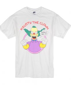 1990 The Simpsons Krusty The Clown I Didn't Do It t shirt