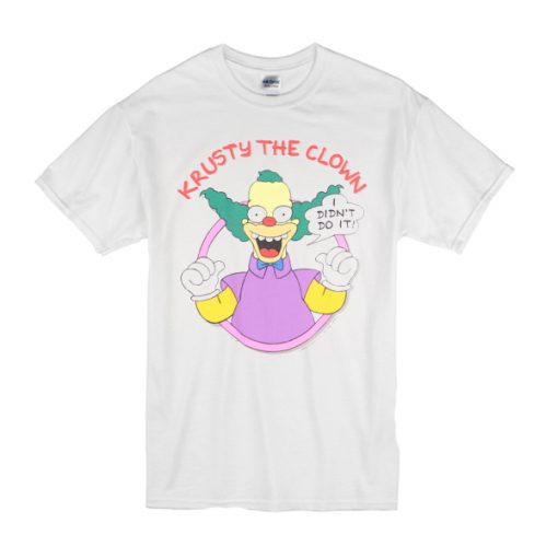 1990 The Simpsons Krusty The Clown I Didn't Do It t shirt