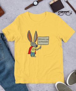 Bunny with a Sign Rick Flag Replica Of The Yellow Rick Flag Suicide Squad 2 t shirt