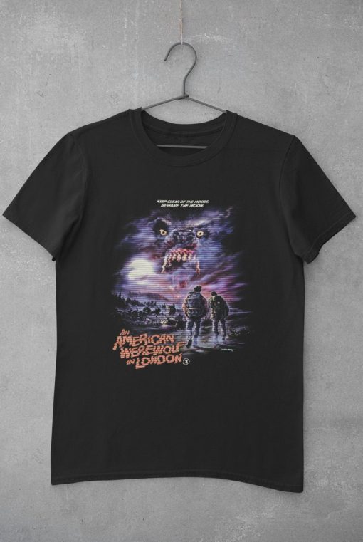 Halloween Costume American Werewolf London Movie Fan t shirt