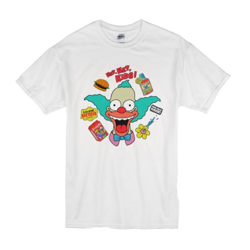 The Simpsons Krusty The Clown Circle t shirt