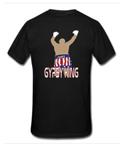 Tyson Fury Gypsy King t shirt back