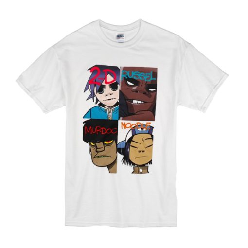 Gorillaz Members t shirt