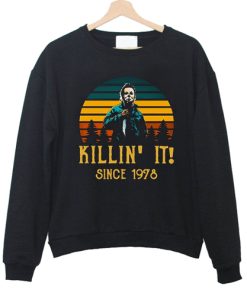 Vintage Michael Myers sweatshirt, Halloween Kills sweatshirt