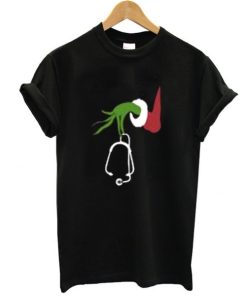 Grinch hand Christmas nurse t shirt