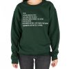 Christmas To-Do List Crewneck sweatshirt