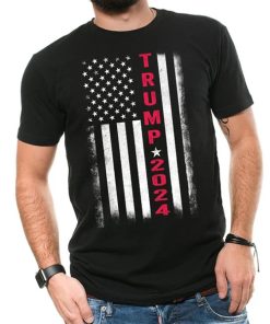 Trump 2024 American Flag Vintage t shirt MAGA trump 2024 shirt