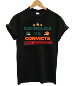 Catholics vs Convicts Football t shirt