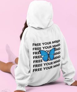 Free Your Mind Butterfly hoodie