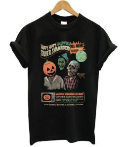 Happy Halloween Silver Shamrock t shirt