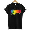 Paint Brush Art - Color Splatter t shirt