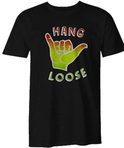 RASTA SHAKA HANG LOOSE Pipeline Hawaii Surf t shirt