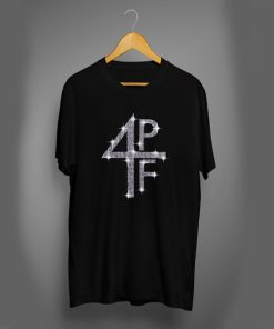 4PF Rhine Stone Logo Black t shirt