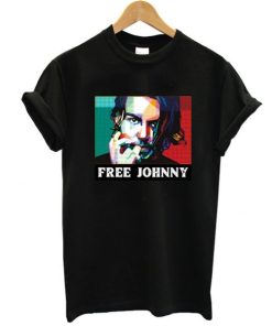 Free Johnny t shirt, Johnny Depp T-Shirt, Justice For Johnny, Johnny vs Trial Tee, Free Johnny Retro tshirt