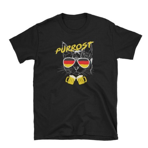 Purrost Beer Drinking Cat Oktoberfest t shirt RF