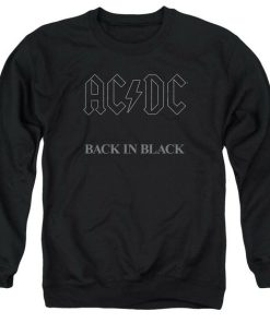 AC DC Back In Black sweatshirt