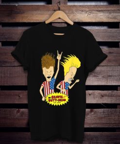 Beavis and Butt-Head Rock Out Us Flag t shirt