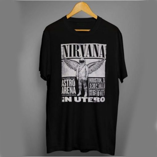 Nirvana In Utero Tour Astro Arena Houston Texas t shirt