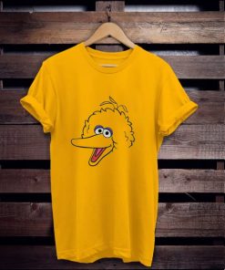 Big Bird Face with Hair Yellow t shirt