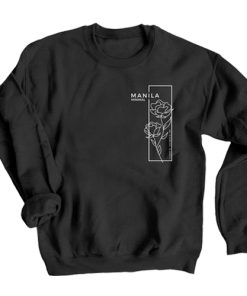 Manila Minimal Roses print sweatshirt