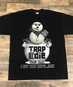 Vintage Young Jeezy Da Snowman Trap or Die t-shirt