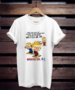 Calvin & Hobbes Vintage Angry Politics Washington DC t shirt