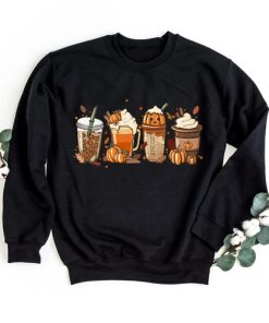 Coffee Lover sweatshirt, Halloween Pumpkin Latte, Thanksgiving sweatshirt