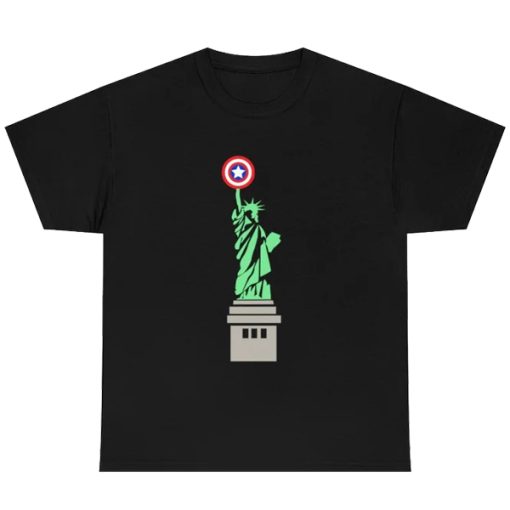 Statue of Liberty Captain America t shirt