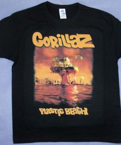 gorillaz plastic beach t shirt