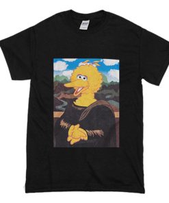 Big Bird Sesame Street Monalisa t shirt