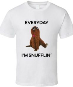 Everyday I'm Snufflin' Tee, Funny Snuffleupagus Sesame Street t shirt RF