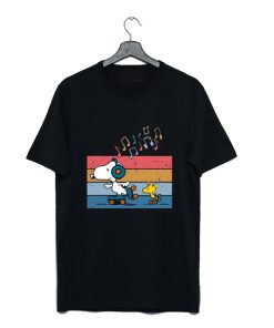 Snoopy Woodstock Roller Skating Classic t shirt