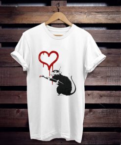 Banksy Love Rat t shirt