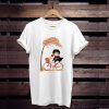 Harry Potter chibi riding bicycle autumn leaf tree t shirt