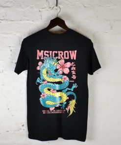 Msicrow Flower Dragon t shirt