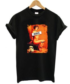 Star Wars Rebel Princess Leia Naughty Trooper t shirt