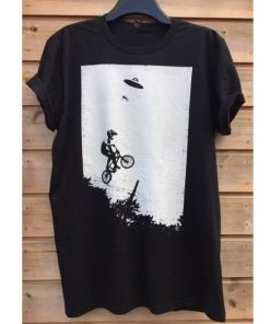 UFO alien abduction BMX t shirt