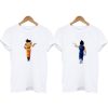 goku and vegeta dragon ball couple t shirt