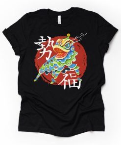 Chinese Lion Dance t shirt