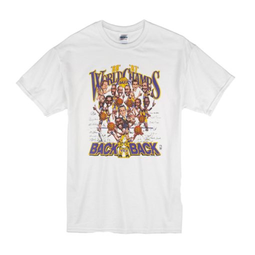 LA Lakers Caricature t shirt