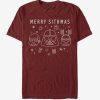 Star Wars Villain Lineart Merry Sithmas t shirt