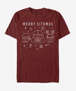 Star Wars Villain Lineart Merry Sithmas t shirt