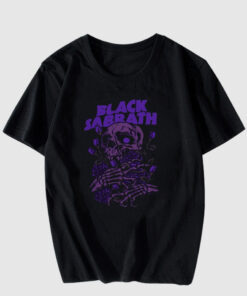 Black Sabbath Skull Purple T Shirt