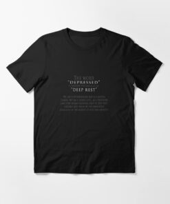 DEPRESSED as Deep Rest T-Shirt thd