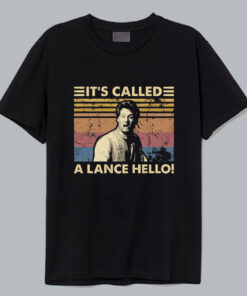 It's Called A Lance Hello Vintage T Shirt thd